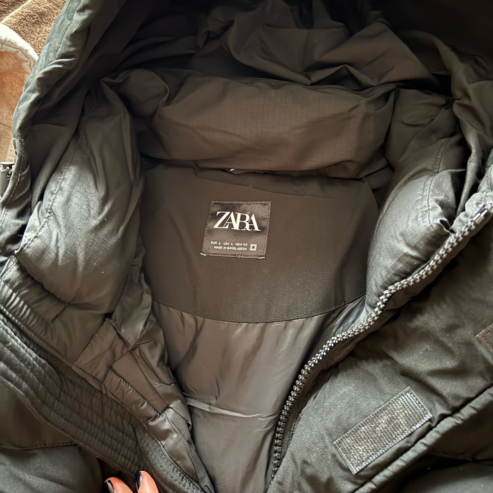 Zara Men's Black Warm Jacket